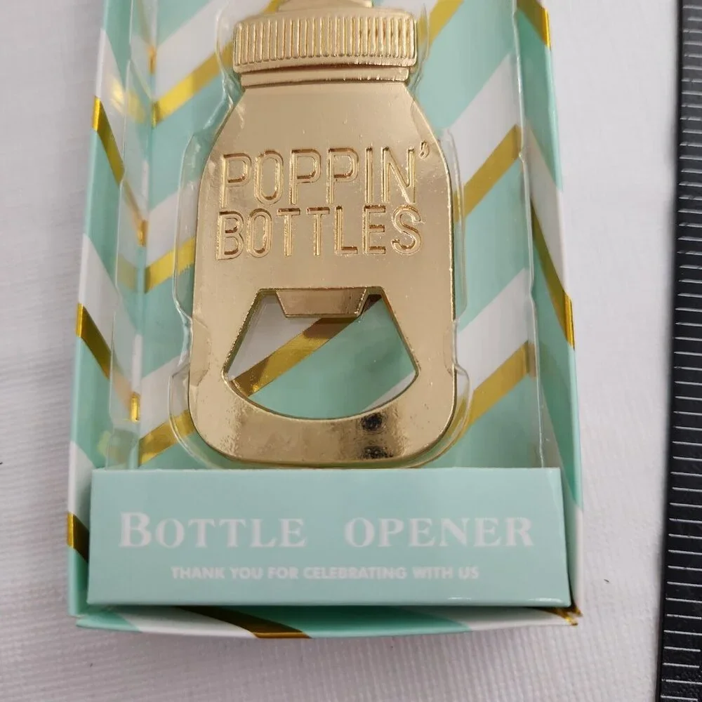 Bottle Opener Baby Shower Gift Metal In Box Poppin' Bottles